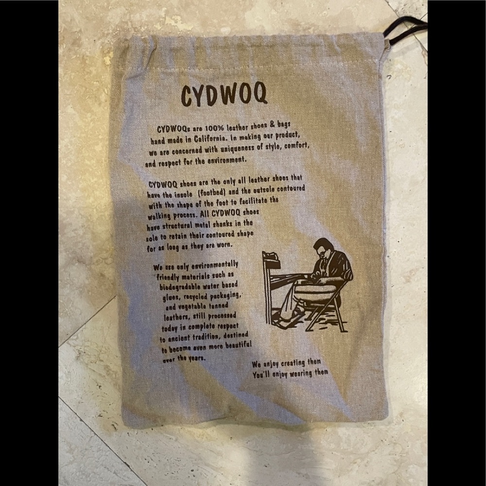 CYDWOQ (Sidewalk) Cloth Shoe Dust Bag 10" X 14"